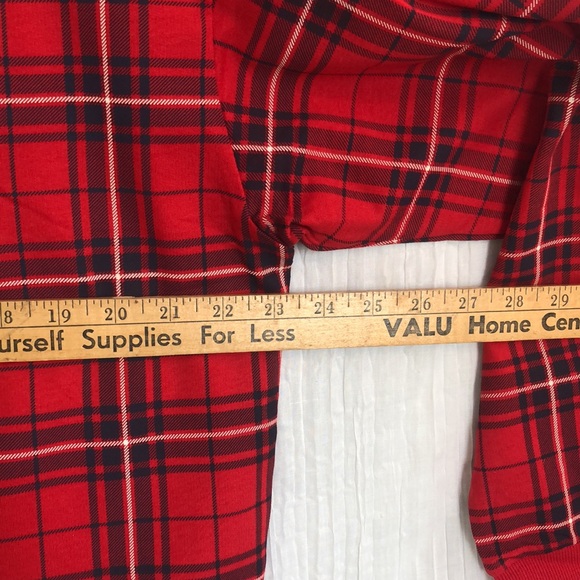 H&M DIVIDEND sz L Buffalo Plaid sweatshirt NWT & MEMBERS MARK blk sz L leggings - Picture 14 of 14